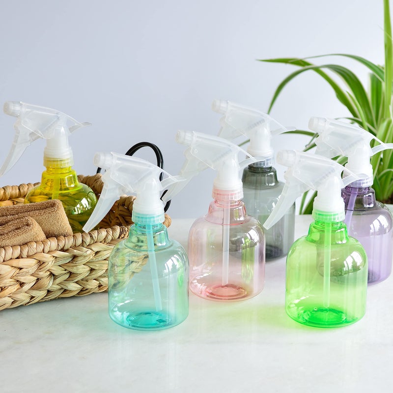 Youngever 6 Pack Empty Plastic Spray Bottles, 6 Assorted Colors (8 Ounce) - Image 5